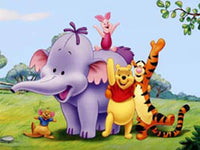 Thumbnail for Diamond Painting Winnie the Pooh en vriendjes met Lollie met Ronde steentjes 80x100cm - Beste Kwaliteit