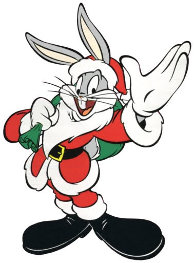 Diamond Painting Bugs bunny in kerstpak met Ronde steentjes 80x100cm - Beste Kwaliteit