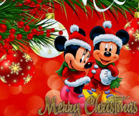 Thumbnail for Diamond Painting Mickey en Minnie Merry Christmas met Ronde steentjes 100x80cm - Beste Kwaliteit