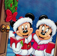 Thumbnail for Diamond Painting mickey Mousee en minnie Mousee kerst met Ronde steentjes 100x100 - Beste Kwaliteit