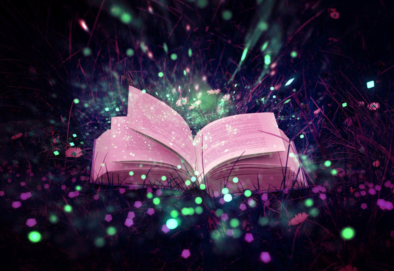 Magisch boek diamond painting ontwerp