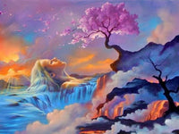 Thumbnail for Geniet van de natuur diamond painting ontwerp