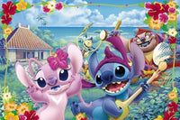 Thumbnail for Diamond Painting Lilo Stitch Muziek team met Ronde steentjes 100x70cm - Beste Kwaliteit