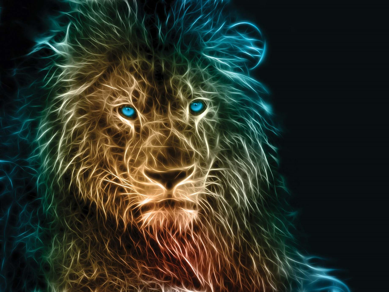 Leeuw van Licht diamond painting ontwerp