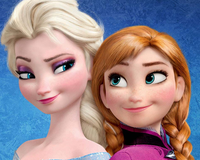 Thumbnail for Diamond Painting Anna and Elsa met Ronde steentjes 100x80cm - Beste Kwaliteit