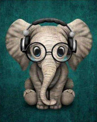 Thumbnail for Coole Olifant diamond painting ontwerp