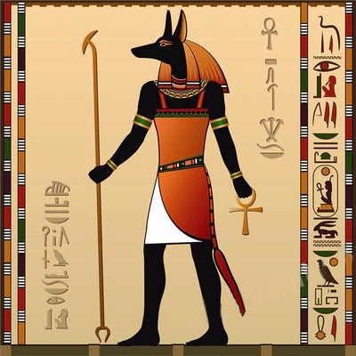 Diamond Painting Anubis met Ronde steentjes 100x100 - Beste Kwaliteit