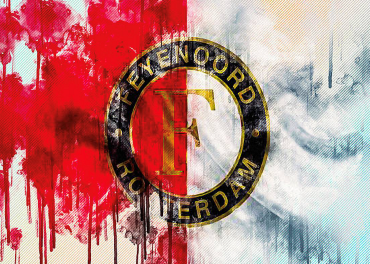Diamond Painting Diamond Painting – Feyenoord Logo – Fan Edition – Morgen in Huis met Ronde steentjes 70x100cm - Beste Kwaliteit