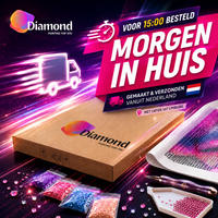 Thumbnail for Diamond painting morgen in huis bij bestelling voor 15:00 vanuit Nederland