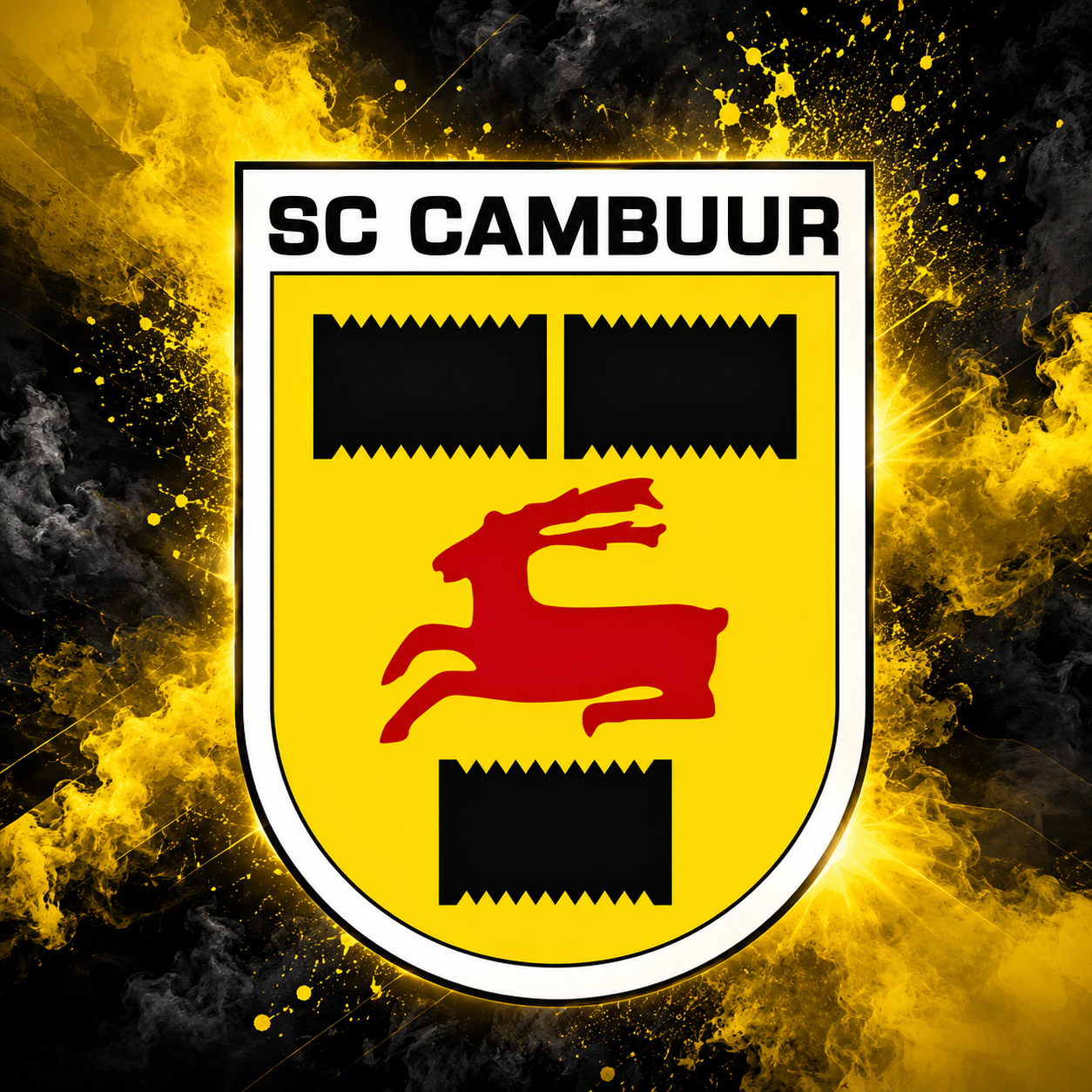 Diamond Painting SC Cambuur Logo - 70x70cm met ronde steentjes