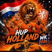 Thumbnail for Hup Holland WK 2026 Overwinning diamond painting ontwerp