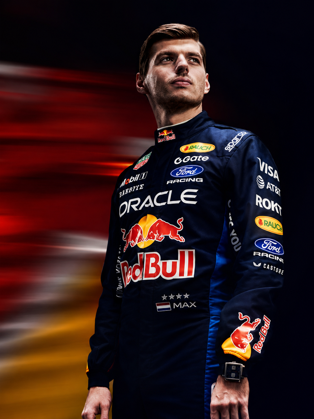 Formule 1 Raceheld Portret diamond painting ontwerp