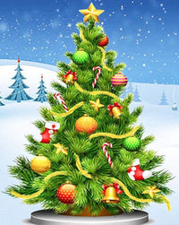 Thumbnail for Kerstboom diamond painting ontwerp