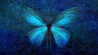 Thumbnail for Blauwe Vlinder Paarse vlinder diamond painting ontwerp