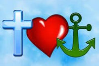 Thumbnail for Geloof hoop en liefde diamond painting ontwerp