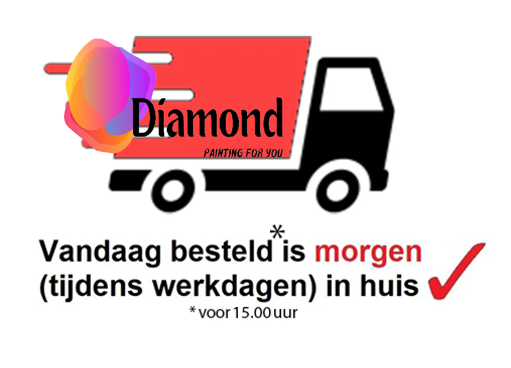 Diamond painting for you morgen in huis