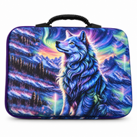 Thumbnail for Opbergkoffer Wolf en Noorderlicht voor 60 potjes op een witte achtergrond
