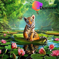 Thumbnail for Welpje op het water Diamond Painting for you