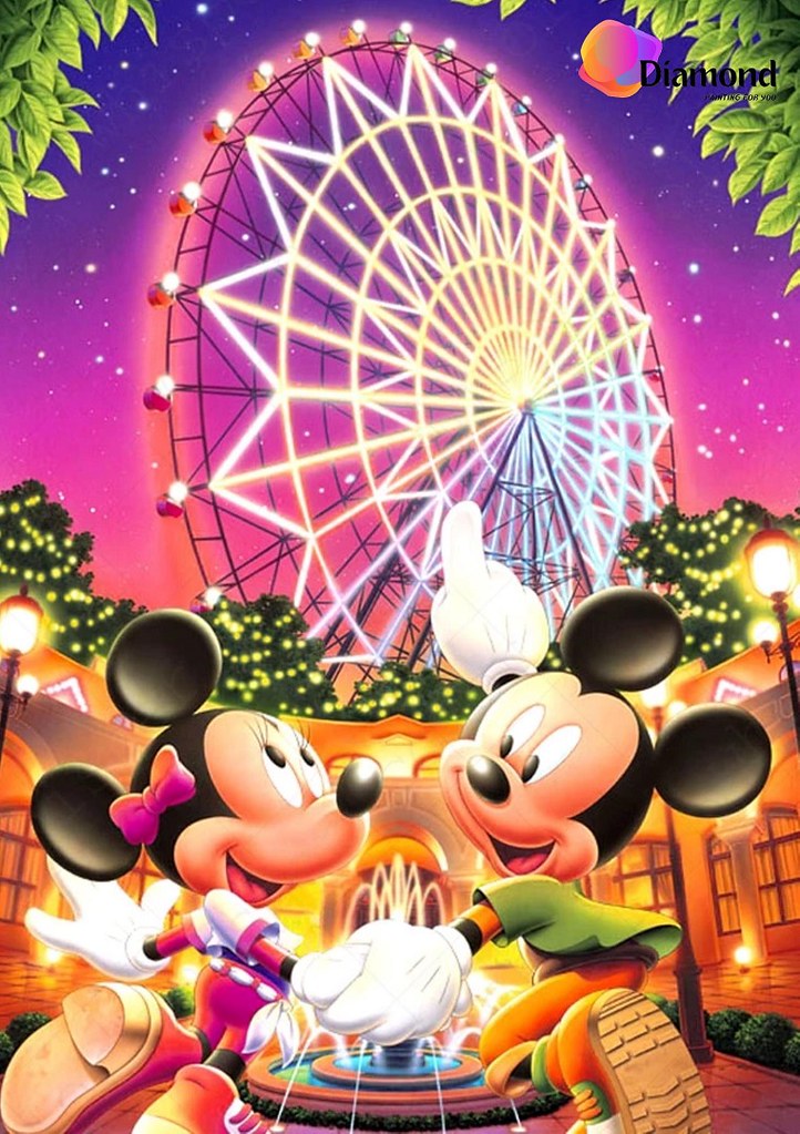 Mickey en Minnie Mousee Diamond Painting for you