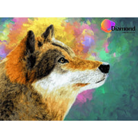 Thumbnail for Kleurrijke wolf Diamond Painting for you