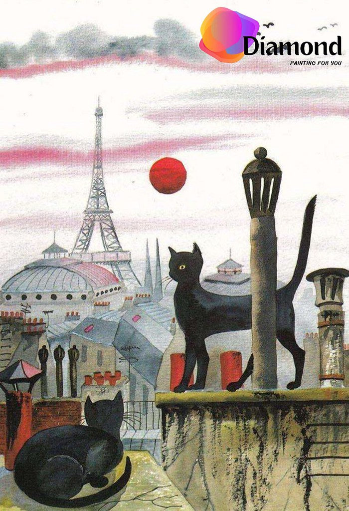 Katten in Parijs Diamond Painting for you