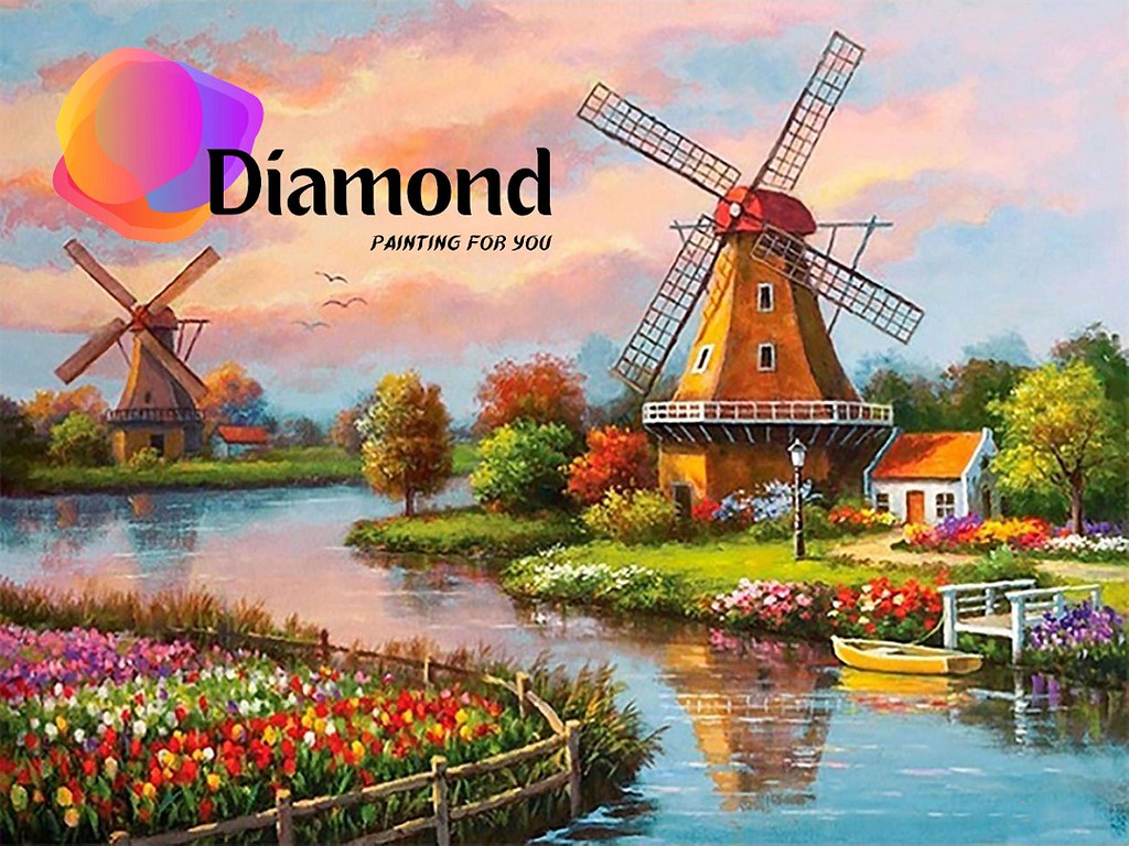 Zaanse Schans Nederland Molens Diamond Painting for you