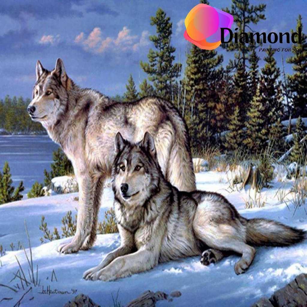 Wolven koppel Diamond Painting for you