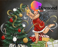 Thumbnail for Vrouw met kerstboom Diamond Painting for you