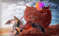Thumbnail for Meisje met draak en duivels hart Diamond Painting for you