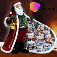 Thumbnail for Kerstman en dorp Diamond Painting for you
