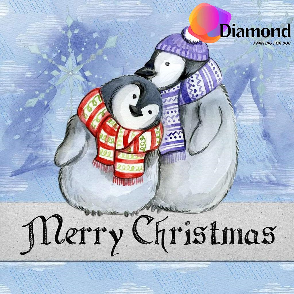 Kerst pinguins Diamond Painting for you