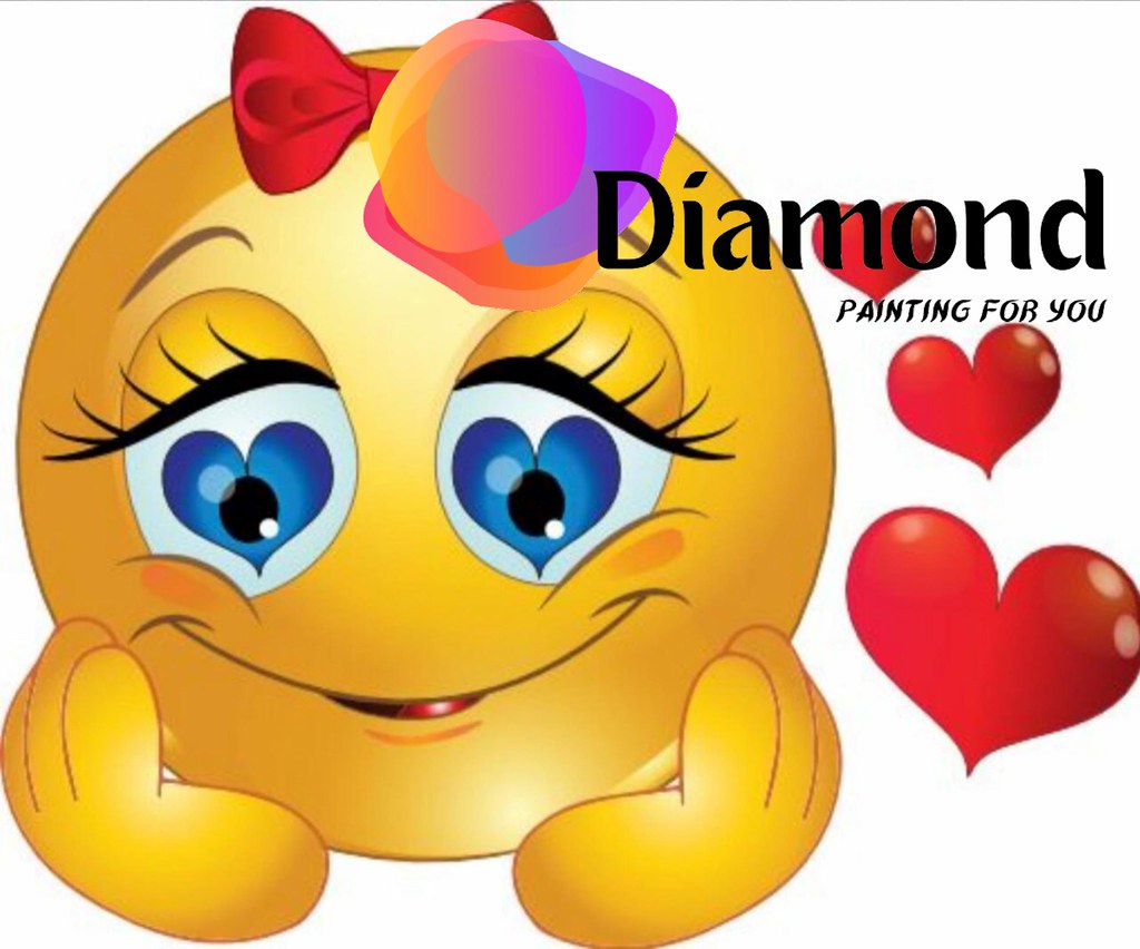Verliefd smiley Diamond Painting for you
