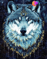 Thumbnail for Spirituele wolf Diamond Painting for you