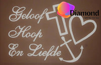 Thumbnail for Geloof Hoop en Liefde geschreven Diamond Painting for you