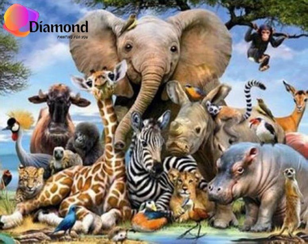 Dieren Paradijs Diamond Painting for you
