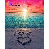 Thumbnail for Zonsondergang Zee Liefde Diamond Painting for you
