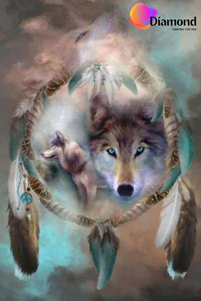 Wolf dromenvanger Diamond Painting for you