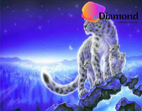 Thumbnail for Witte tijgers op een berg Diamond Painting for you