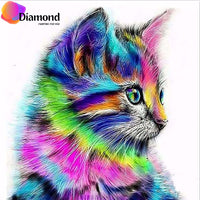 Thumbnail for Kleurrijke kat Diamond Painting for you