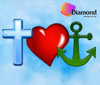 Thumbnail for Geloof hoop en liefde Diamond Painting for you