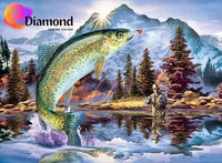 Thumbnail for Vissen in het water Diamond Painting for you