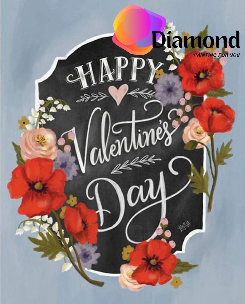 Valentijnsdag bord Diamond Painting for you