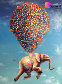 Thumbnail for Olifant aan ballonnen Diamond Painting for you