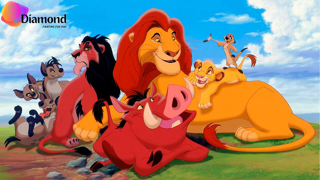 Lion King familie Diamond Painting for you