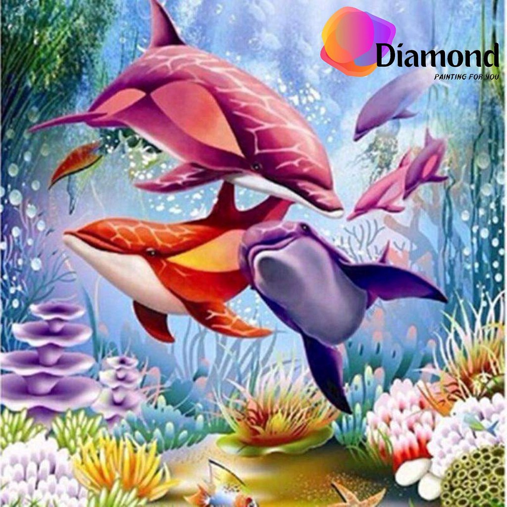 Groep Dolfijnen Diamond Painting for you