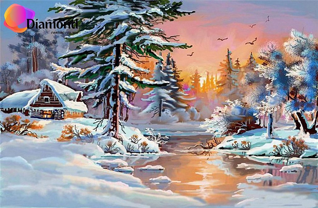 Bos in de winter Diamond Painting for you