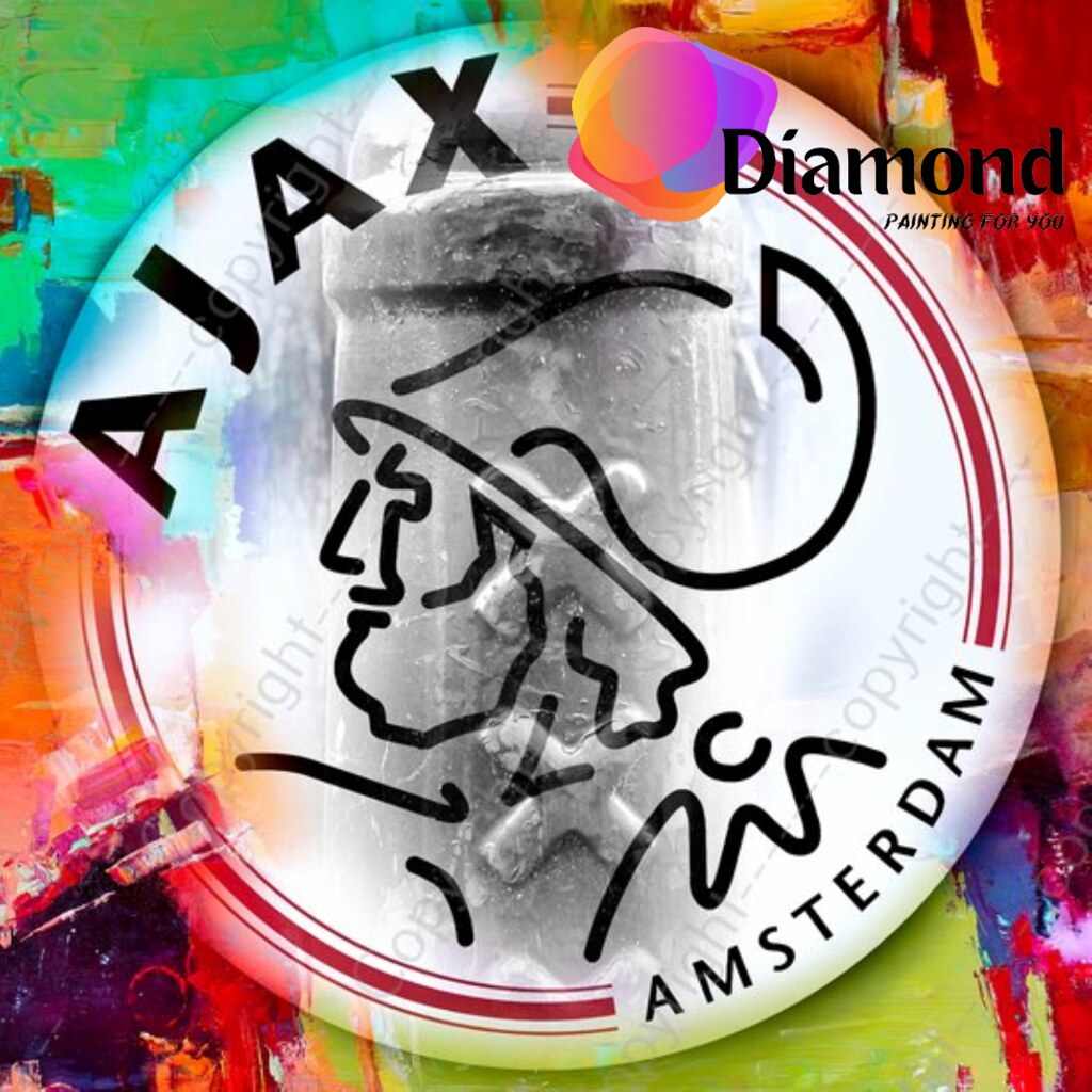 Ajax Logo kleur Diamond Painting for you