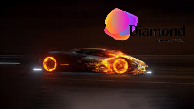 Lamborghini in vuur en vlam Diamond Painting for you