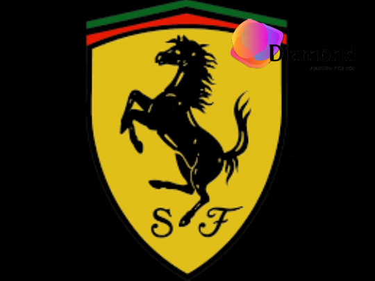 Ferrari logo Diamond Painting for you
