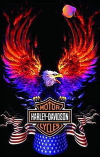 Thumbnail for Harley Davidson Aderlaar in vuur Diamond Painting for you